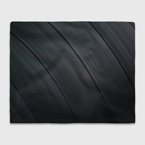 Плед Темная виниловая пластинка / 3D-Велсофт – фото 1