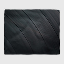 Плед флисовый Темная виниловая пластинка, цвет: 3D-велсофт