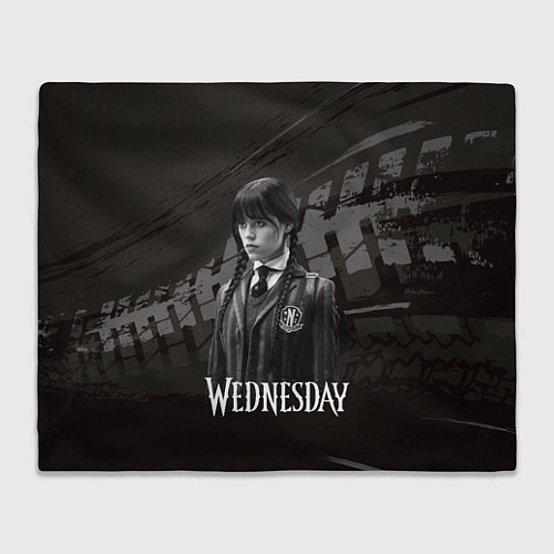 Плед Wednesday black and white / 3D-Велсофт – фото 1