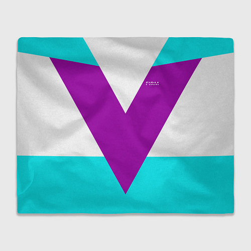 Плед В ретро стиле FIRM / 3D-Велсофт – фото 1