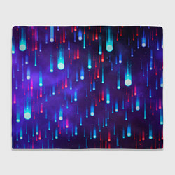 Плед флисовый Neon rain, цвет: 3D-велсофт