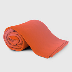 Плед флисовый Оранжево-розовый градиент, цвет: 3D-велсофт — фото 2