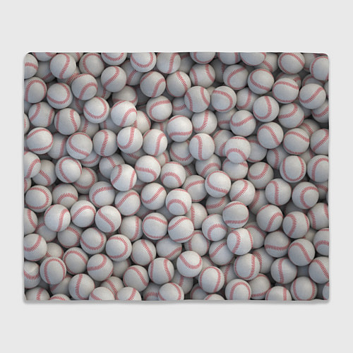 Плед Бейсбольные мячи / 3D-Велсофт – фото 1