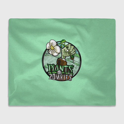 Плед Зомби вырывает цветок / 3D-Велсофт – фото 1