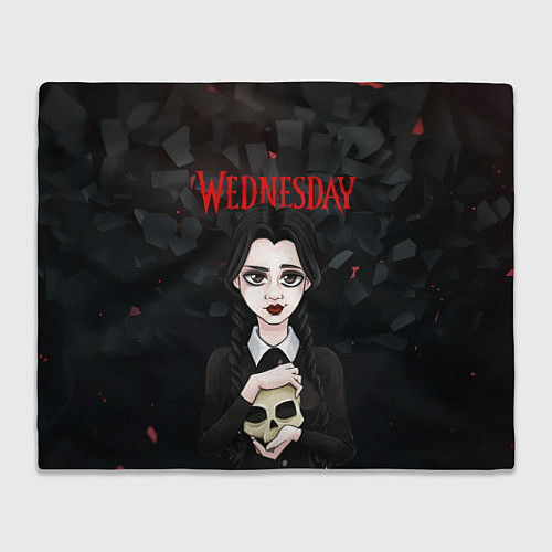 Плед Wednesday black / 3D-Велсофт – фото 1
