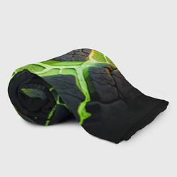 Плед флисовый Зеленая неоновая лава, цвет: 3D-велсофт — фото 2