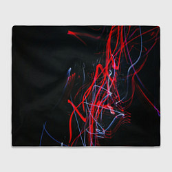 Плед флисовый Дым искры цветные, цвет: 3D-велсофт