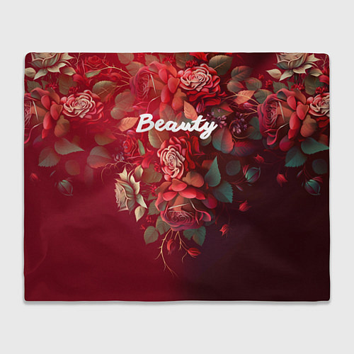Плед Beauty Красота розы / 3D-Велсофт – фото 1