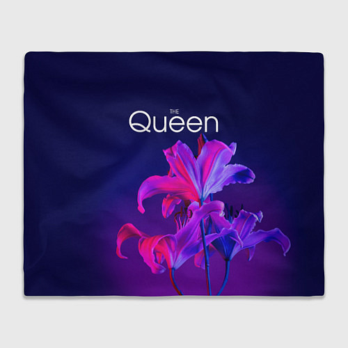 Плед The Queen Королева и цветы / 3D-Велсофт – фото 1