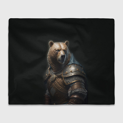 Плед Медведь в доспехах / 3D-Велсофт – фото 1