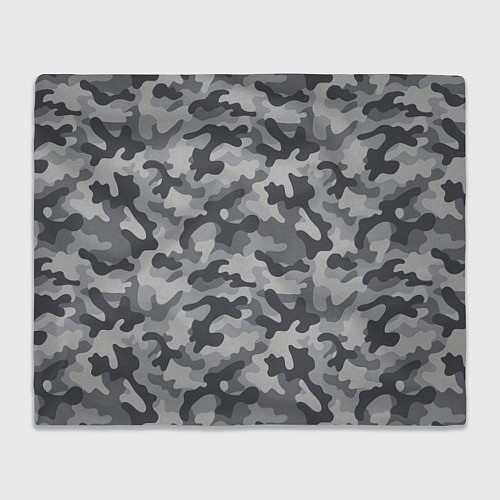 Плед Городской серый камуфляж / 3D-Велсофт – фото 1