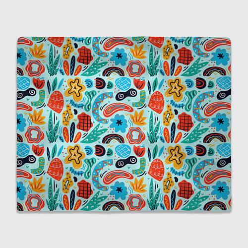 Плед Colorful patterns / 3D-Велсофт – фото 1