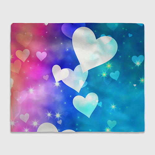 Плед Dreamy Hearts Multicolor / 3D-Велсофт – фото 1