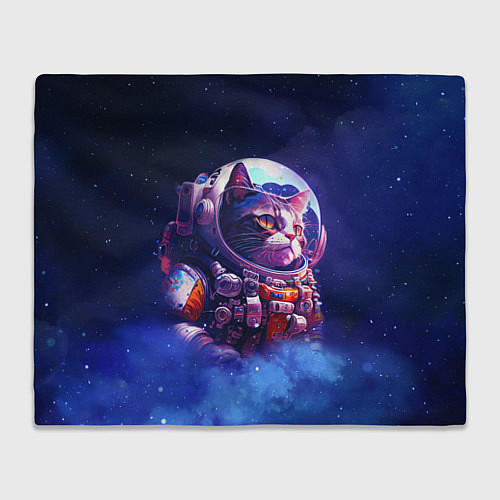 Плед Кот в космическом скафандре / 3D-Велсофт – фото 1