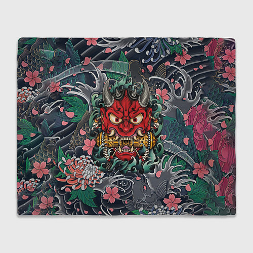Плед Irazumi devil и волны / 3D-Велсофт – фото 1