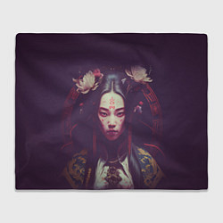 Плед Девушка-самурай