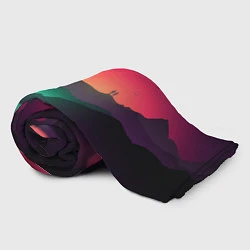 Плед флисовый Неоновая природа, цвет: 3D-велсофт — фото 2