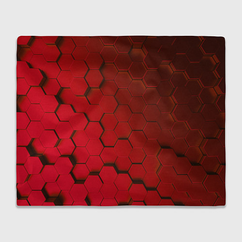 Плед Красные стальные плиты / 3D-Велсофт – фото 1