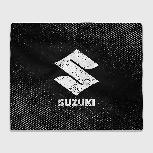 Плед Suzuki с потертостями на темном фоне / 3D-Велсофт – фото 1