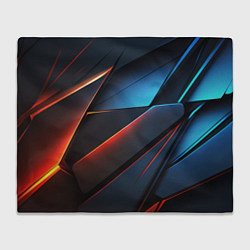 Плед флисовый Абстрактные разломы, цвет: 3D-велсофт