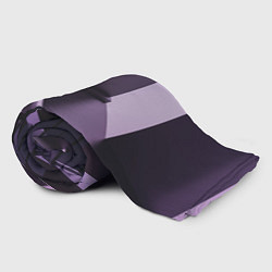 Плед флисовый Фиолетовая геометрия, цвет: 3D-велсофт — фото 2
