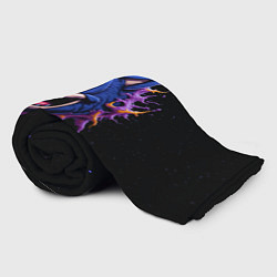 Плед флисовый Безумный Соник, цвет: 3D-велсофт — фото 2