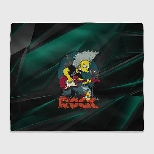 Плед Rock music Simpsons / 3D-Велсофт – фото 1