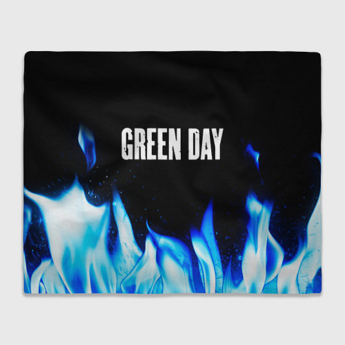 Плед Green Day blue fire / 3D-Велсофт – фото 1