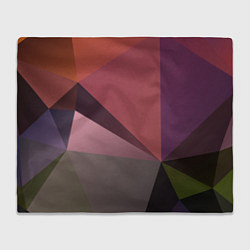 Плед флисовый Разные треугольники и геометрия, цвет: 3D-велсофт