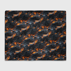 Плед флисовый Огненные волны - pattern, цвет: 3D-велсофт