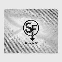 Плед Sally Face с потертостями на светлом фоне