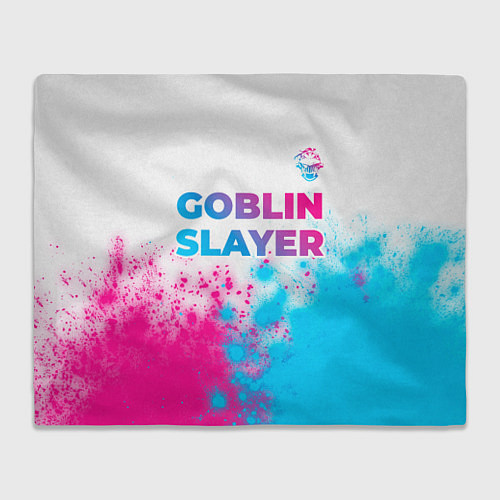 Плед Goblin Slayer neon gradient style: символ сверху / 3D-Велсофт – фото 1