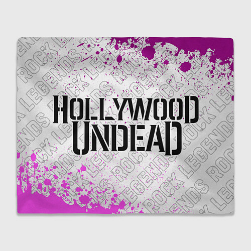 Плед Hollywood Undead rock legends: надпись и символ / 3D-Велсофт – фото 1