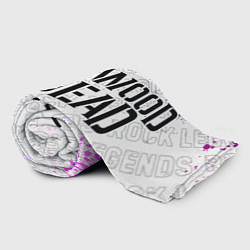 Плед флисовый Hollywood Undead rock legends: надпись и символ, цвет: 3D-велсофт — фото 2