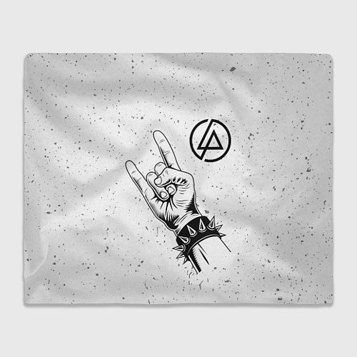 Плед Linkin Park и рок символ / 3D-Велсофт – фото 1