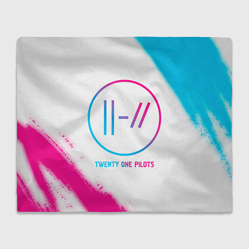 Плед Twenty One Pilots neon gradient style / 3D-Велсофт – фото 1