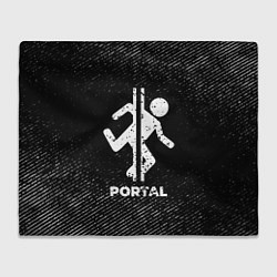 Плед Portal с потертостями на темном фоне