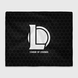 Плед флисовый League of Legends glitch на темном фоне, цвет: 3D-велсофт