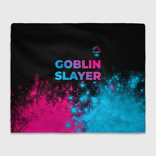 Плед Goblin Slayer - neon gradient: символ сверху / 3D-Велсофт – фото 1