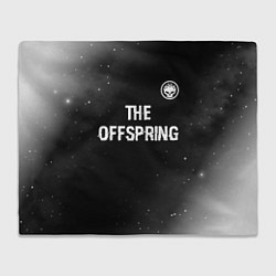 Плед The Offspring glitch на темном фоне: символ сверху