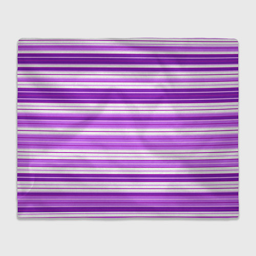 Плед Фиолетовые полосы / 3D-Велсофт – фото 1