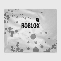 Плед флисовый Roblox glitch на светлом фоне: символ сверху, цвет: 3D-велсофт