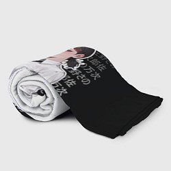 Плед флисовый Кобэни из аниме человек-бензопила, цвет: 3D-велсофт — фото 2