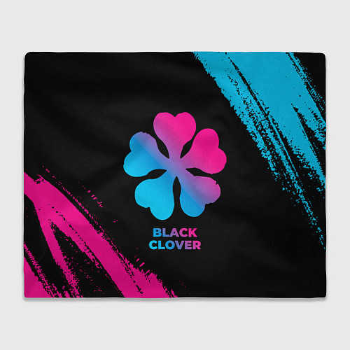 Плед Black Clover - neon gradient / 3D-Велсофт – фото 1