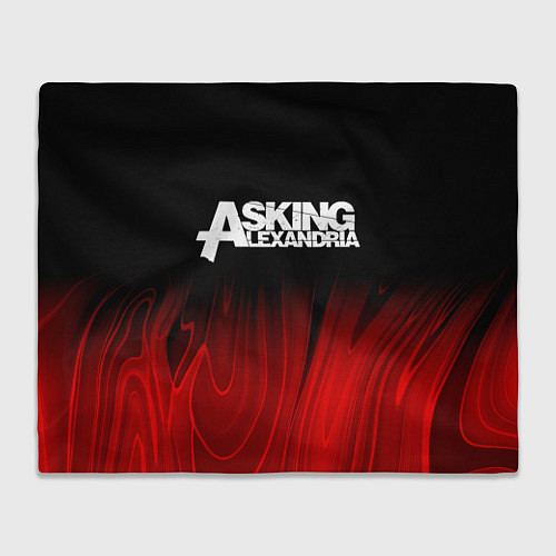 Плед Asking Alexandria red plasma / 3D-Велсофт – фото 1