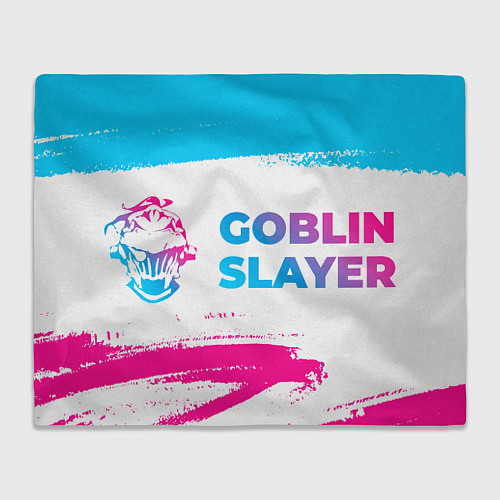 Плед Goblin Slayer neon gradient style: надпись и симво / 3D-Велсофт – фото 1