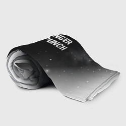 Плед флисовый Five Finger Death Punch glitch на темном фоне: сим, цвет: 3D-велсофт — фото 2