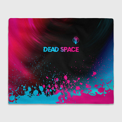 Плед Dead Space - neon gradient: символ сверху / 3D-Велсофт – фото 1