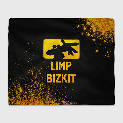 Плед Limp Bizkit - gold gradient / 3D-Велсофт – фото 1