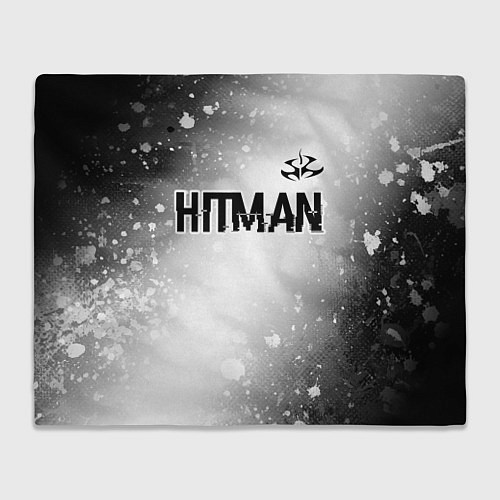 Плед Hitman glitch на светлом фоне: символ сверху / 3D-Велсофт – фото 1